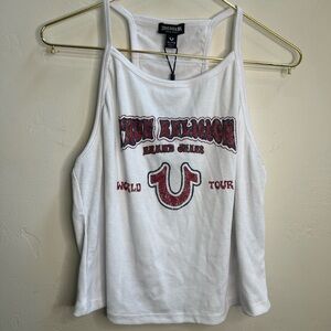 True Religion White Tank Top XL